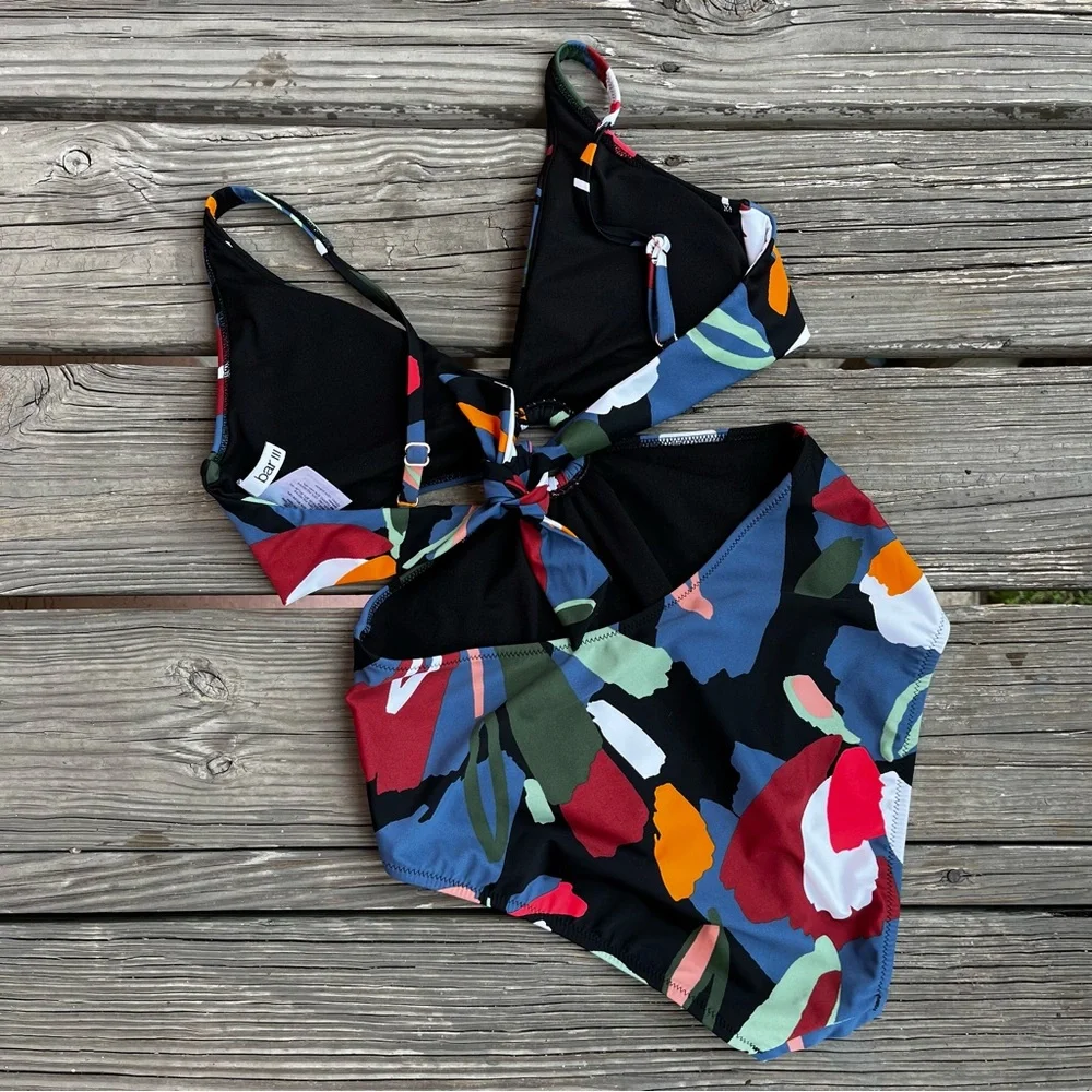 Bar III One Piece Swimsuit Cut Out Luxury Size Small